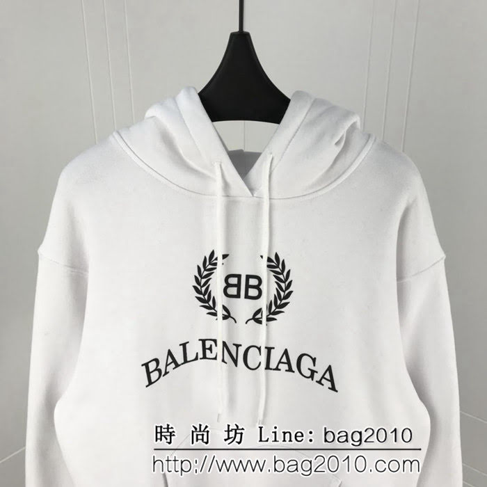 BALENCIAGA巴黎世家 18ss秋冬新款 麥穗連帽衛衣 定制韓國毛圈布 內裏抓絨 原版複刻 原版os寬鬆版型 男女同款 ydi2473